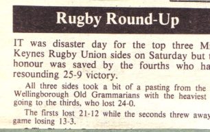 Rugby Round-Up; no title; Good old boys