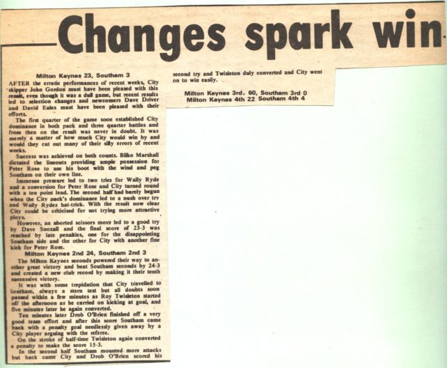 'Changes spark win'