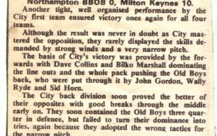 'Northampton BBOB  0,  Milton Keynes 10'