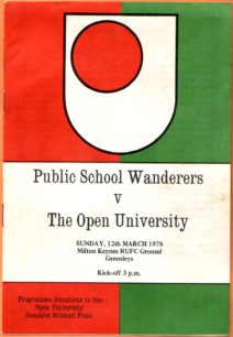 Public School Wanderers v The Open University Programme