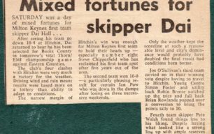 'Mixed Fortunes for Skipper Dai';