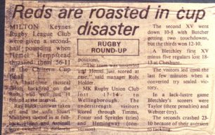 'With only two weekends left ';                 'Reds are roasted in cup disaster'.