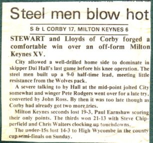 'Steel men blow hot'