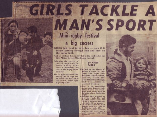 'Girls Tackle a Man's Sport'
