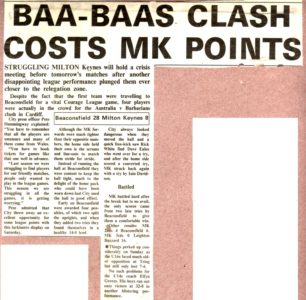 'Baa-Baas clash costs MK points'