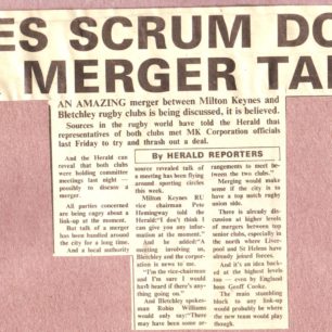 'Sides scrum down for merger talks!';