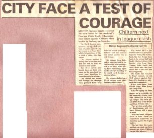 'City face a test of courage';  'Fruitless but still useful'; 'Misery for Eales'.