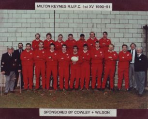 Team photo Milton Keynes R.U.F.C. 1st XV 1990-91