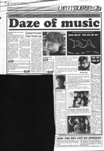 May Daze music event 25-27 May 1991 [newspaper article]