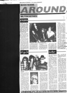 Review of the New Breed Three gig, upcoming gigs [newspaper cutting]