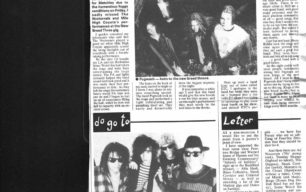Review of the New Breed Three gig, upcoming gigs [newspaper cutting]