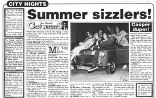 Summer sizzlers! [newspaper cutting]
