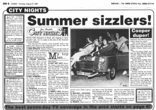 Summer sizzlers! [newspaper cutting]