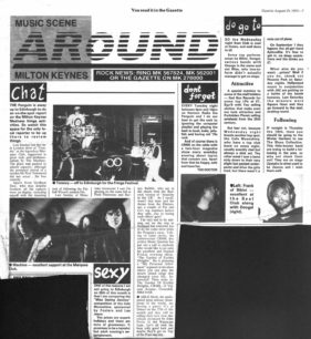 August 1993 gigs including the Blues Collective [newspaper articles]