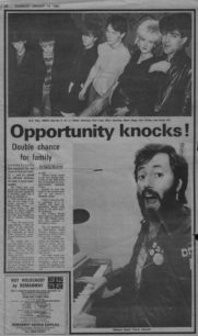 Opportunity knocks! - the musical Jeavons family [newspaper cutting]