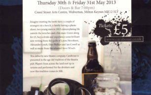 Real Ale and Drama Shots [poster for event]