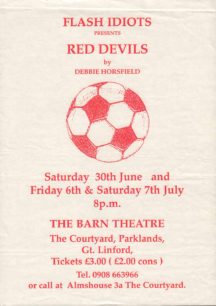 Red Devils [poster for play]