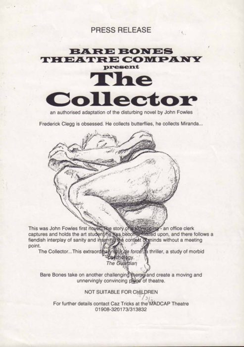 The Collector [poster for play]