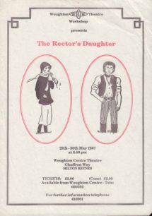 The Rector's Daughter [poster for play]