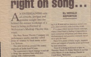 Right On Song [newspaper article]
