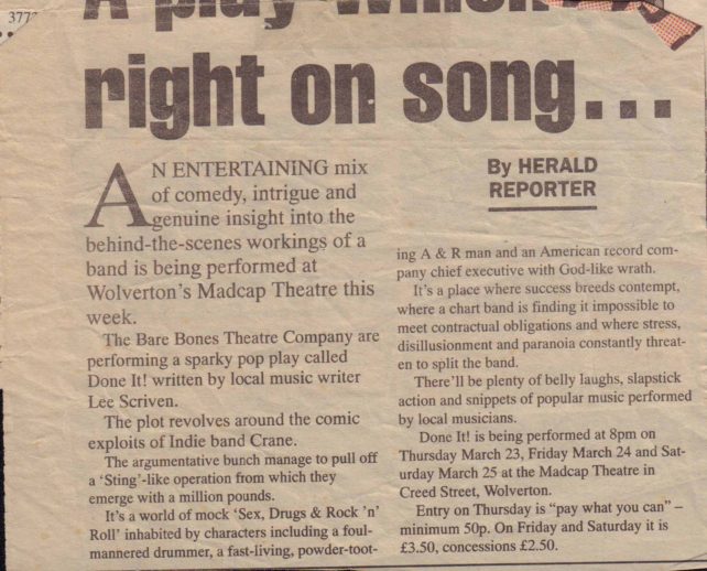 Right On Song [newspaper article]