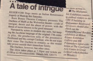 A Tale Of Intrigue [newspaper article]