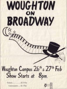 Woughton on Broadway [poster for play]