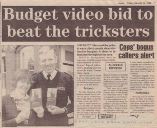 Budget video bid to beat the tricksters [newspaper article]