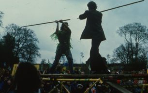 Robin Hood fights Little John