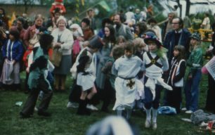 Schoolchildren at Great Linford Festival  1978