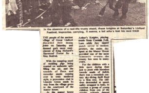 Four newspaper clippings about the Festival (Two shown here)