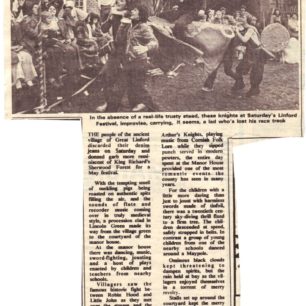Four newspaper clippings about the Festival (Two shown here)