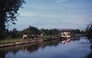 The Royal barge approaching 1981