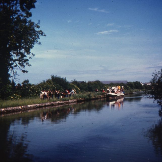 The Royal barge approaching 1981