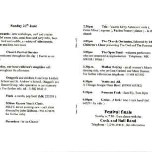 A selection of inner pages of the 1999 GLF programme