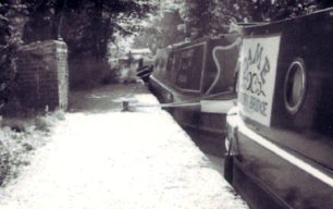 Barges by the Grand Union Canal 2002