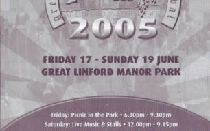 Front cover of Festival programme 17th to 19th June 2005