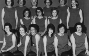 New Bradwell Mother's Club Keep Fit Team, mid 1970s.
