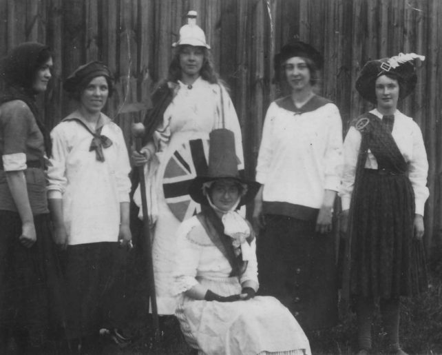 Photograph of Stantonbury girls club at Stantonbury Hospital fete