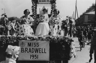 Miss Bradwell 1951 float.
