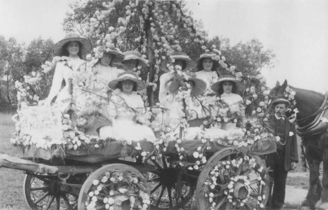 The Carnation Float in 1910.