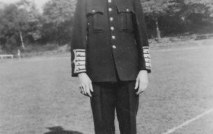 Bradwell Silver Band, Charlie Homer in the band's new uniform, 1948.
