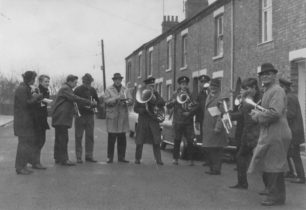 Bradwell Silver Band, Xmas morning in Queen Anne St.