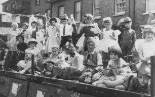 New Bradwell Brownies on a parade float, Mid 60s.