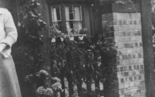 1953 Coronation - a decorated garden gate