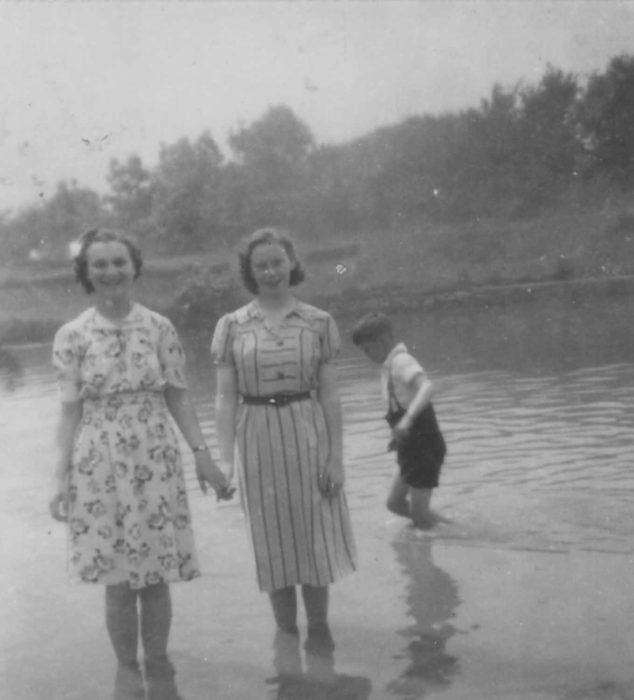 1938 In bay in Aunt Mary's. Evelyn Barley