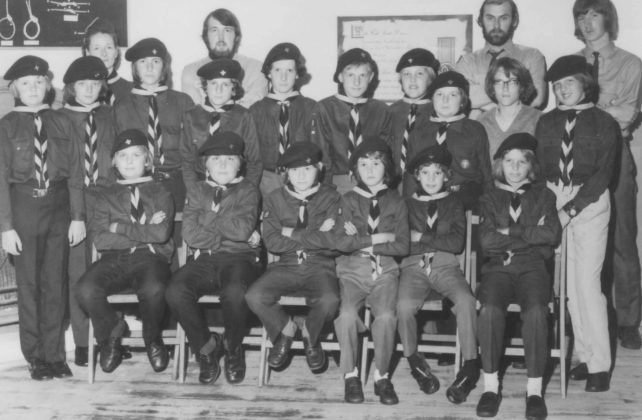 Boy Scouts group.
