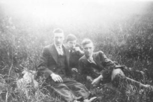 Three Lads in the country.