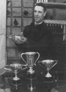 Pigeon fancier Bert Craddock who won many prizes over the years