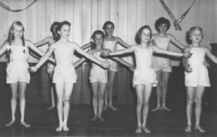 Eight girl dancers